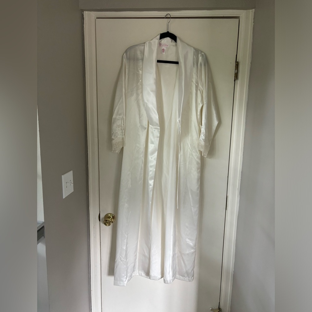 Vintage Oscar De La Renta Bridal Robe Pink Label Size S